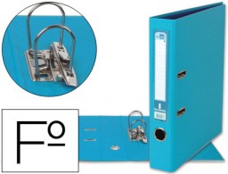 AY38 Archivador de palanca Liderpapel Folio PVC celeste