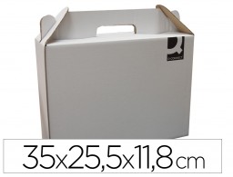 KF18477 Caja maletin para envío Q-Connect cartón 355x120x258 mm. con asa