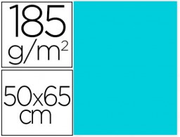 Cartulina Guarro 50x65cm. 185g/m² azul Caribe