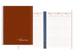 LR01 Libro de reservas Liderpapel A4 tapa dura