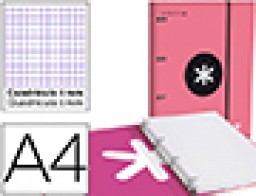 AW60 Carpeta Liderpapel Antartik A-4 4 anillas 25 mm. con recambio c/5 mm. Menta