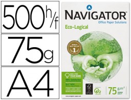 500h papel fotocopiadora Navigator Eco-Logical A4 75g/m²