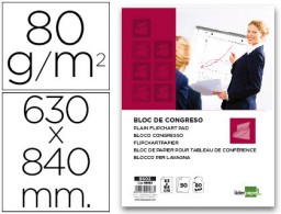 BS02 Bloc congreso Liderpapel 63x84cm 50 hojas 80g/m²  liso