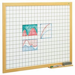 Pizarra blanca estratificada cuadriculada 90 x 120 cm. Faibo &400CF-5INDT