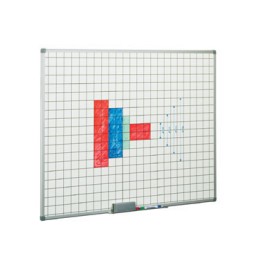 Pizarra blanca estratificada cuadriculada 122x244 cm. Faibo 11CF-6