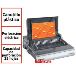 Encuadernadora eléctrica Fellowes Galaxy canutillo de plástico