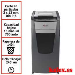 Destructora automática Rexel Optimum AutoFeed 750M microcorte